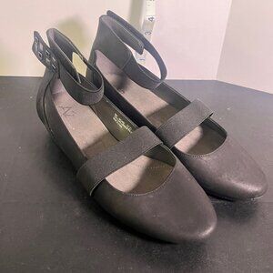 A2 Aerosoles Black Shoes size‎ 8M Arcade flats